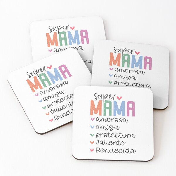 Item preview, Super Mama - Amorosa, Amiga, Protectora, Valiente, Bendecida designed and sold by KolbaVison.