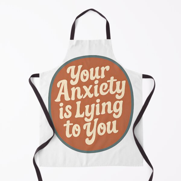 Item preview, Retro Anxiety Relief Quote – Mental Health Typography designed and sold by Amr Siam.