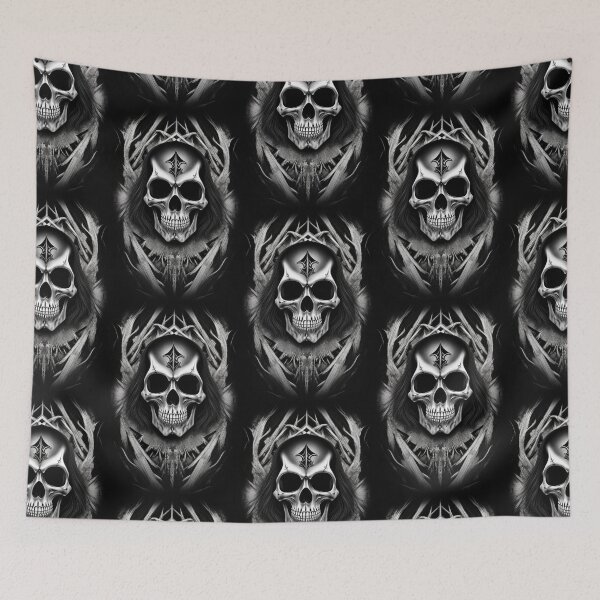 Item preview, Heavy Metal Skull Art designed and sold by TheDarkWardrobe.