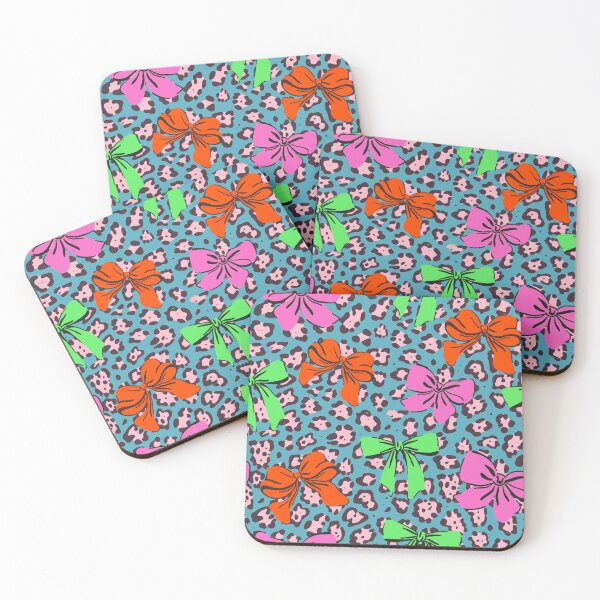 Item preview, Pretty bows on leopard pattern  designed and sold by Taika Tori Art .