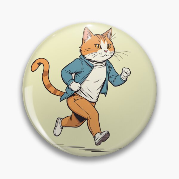 Item preview, Cat running late designed and sold by Atlantico54.