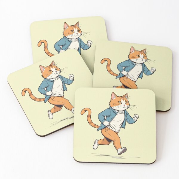 Item preview, Cat running late designed and sold by Atlantico54.
