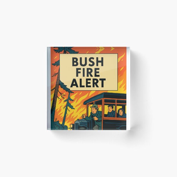Item preview, Bush Fire Bus designed and sold by Living In An Earlier Age.