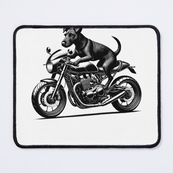 Item preview, Cool Patterdale Terrier Riding a Motorcycle Biker Dog Lover designed and sold by Kimberley King Art  King Art.