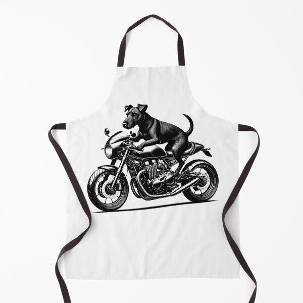 Item preview, Cool Patterdale Terrier Riding a Motorcycle Biker Dog Lover designed and sold by Kimberley King Art King Art.