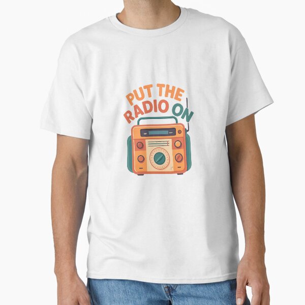 Item preview, Put the Radio On – Retro Flat Style Radio Illustration designed and sold by GinColorist.