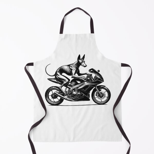 Item preview, Cool Pharaoh Hound Riding a Motorcycle Biker Dog Lover designed and sold by Kimberley King Art King Art.