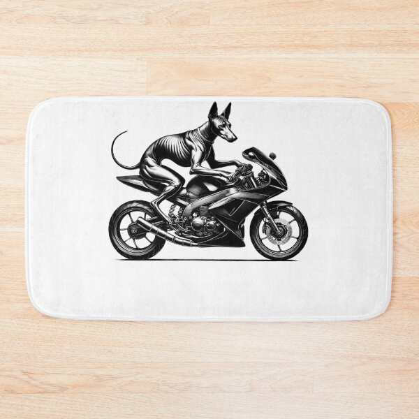 Item preview, Cool Pharaoh Hound Riding a Motorcycle Biker Dog Lover designed and sold by Kimberley King Art  King Art.