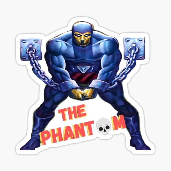 Item preview, BEST SELLING - Ghost Who Walks | Masked Vigilante Hero |   Warrior | Superhero Chains Broken Design designed and sold by MensverseOnline.