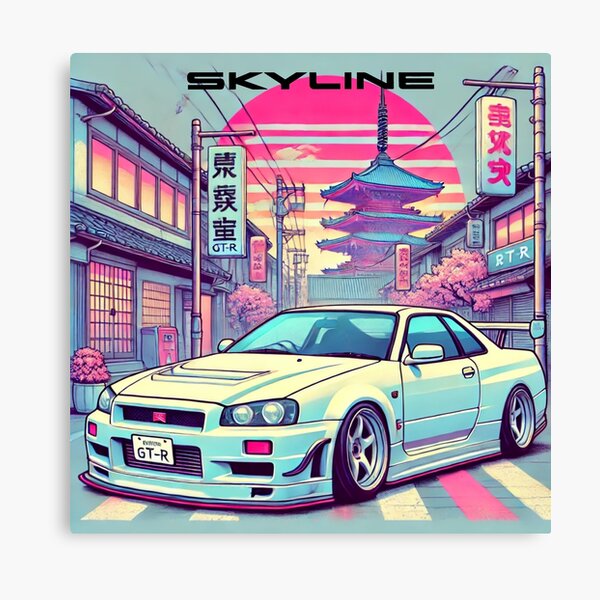Item preview, R34 Skyline GT-R Tokyo Sunset  designed and sold by TheArtOfCar.
