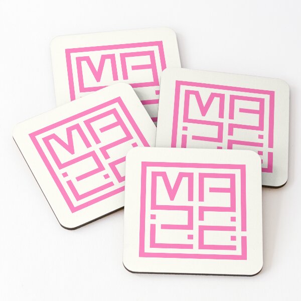 Item preview, Maze Word Composition in Square Shape Pink Feminine Color designed and sold by Wiggly Lines.