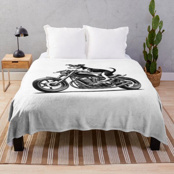 Item preview, Cool Rat Terrier Riding a Motorcycle Biker Dog Lover designed and sold by Kimberley King Art  King Art.