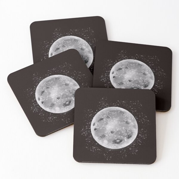 Item preview, Black and white moon designed and sold by Script & Scribble .
