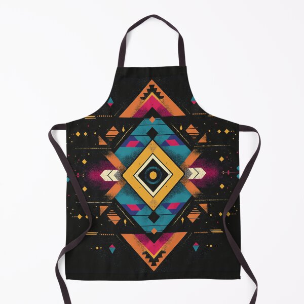 Item preview, Vibrant Color Abstract Geometric Southwestern Aztec Navajo Tribal  designed and sold by BWDecorPattern.