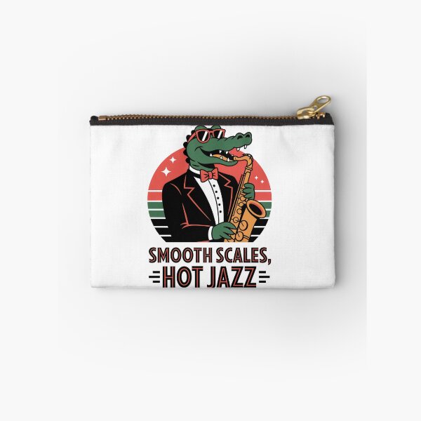 Item preview, Smooth Scales Hot Jazz – Cool Jazz Alligator Retro Design designed and sold by EpicMediaShop.