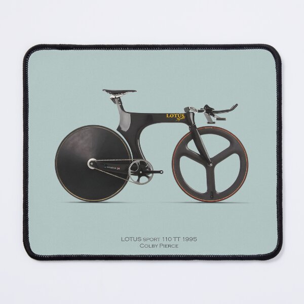 Item preview, Lotus 110 TT Time Trial Bike Poster | Retro Aero Cycling Wall Art | Futuristic Bicycle Decor | Track Racing Print | Cyclist Gift Idea designed and sold by nahinuke.