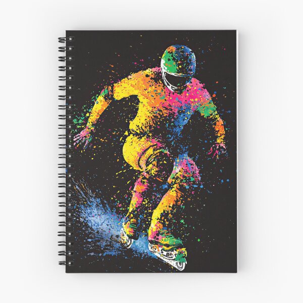 Item preview, Splattered Colors Frame Intense Roller Derby Skater designed and sold by Piotrek0001.