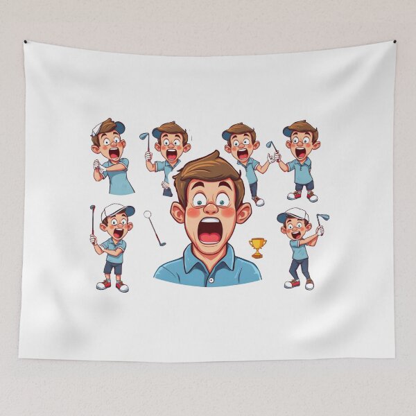 Item preview, Rory McIlroy with a Surprised Expression designed and sold by  Natho Templates.