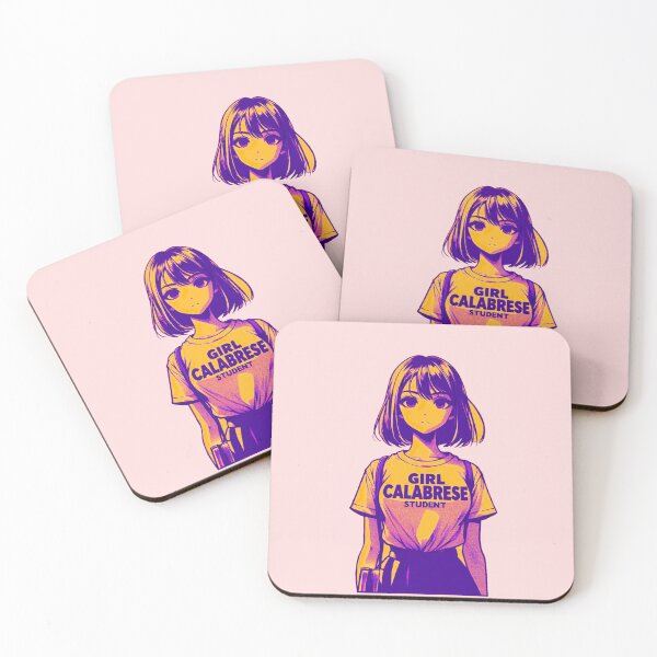 Item preview, Girl Calabrese Manga – Student | Italian Anime-Style Apparel & Accessories anime girlies ragazza di anime art designed and sold by Design by Anthony .