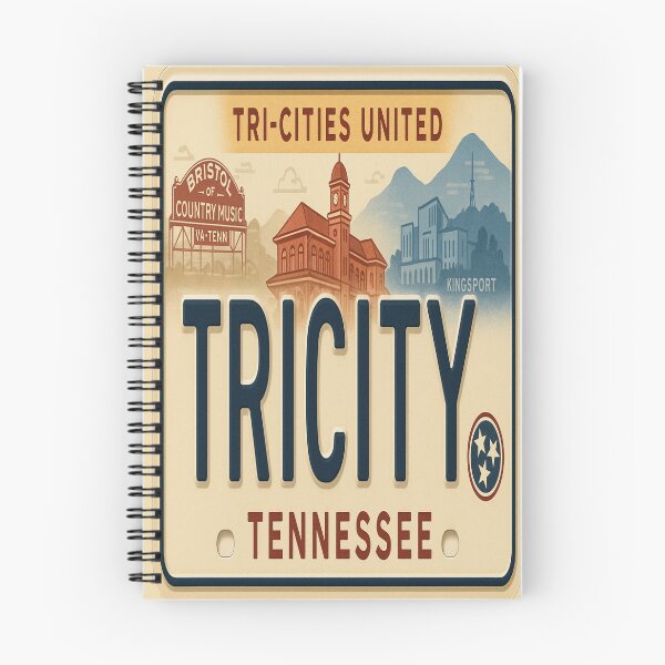 Item preview, Tri-Cities Tennessee License Plate: Roadtrip Pride in America designed and sold by Globalcitytees.