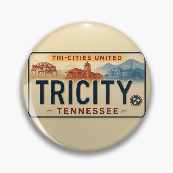 Item preview, Tri-Cities Tennessee License Plate: Roadtrip Pride in America designed and sold by Globalcitytees.