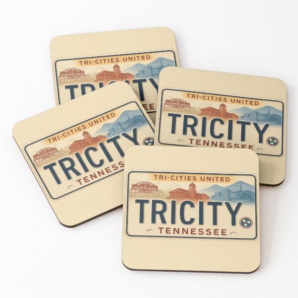 Item preview, Tri-Cities Tennessee License Plate: Roadtrip Pride in America designed and sold by Globalcitytees.