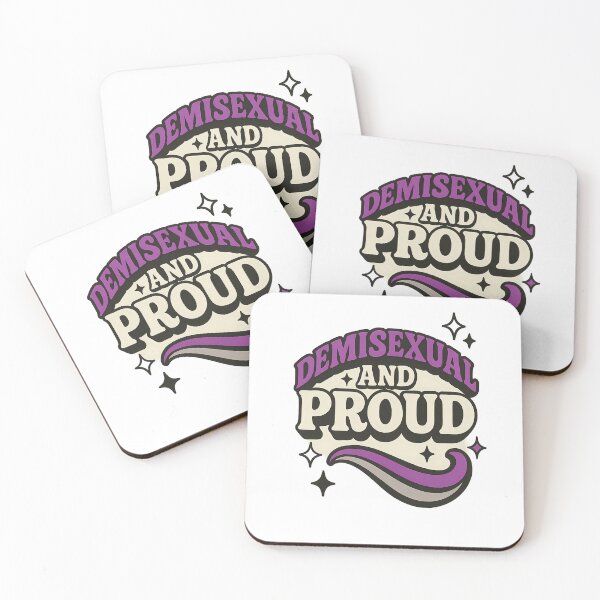 Item preview, Demisexual and Proud – Purple, Black & White Queer Pride Design designed and sold by Haus Of Sin.