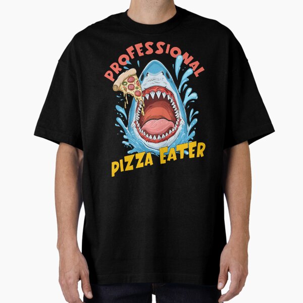 Item preview, Professional Pizza Eater – Funny Cartoon Shark designed and sold by Fragy72.