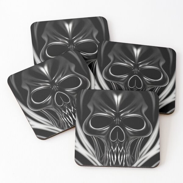 Item preview, Heavy Metal Skull Art designed and sold by TheDarkWardrobe.