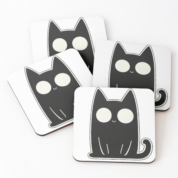 Item preview, Big-Eyed Shadow Cat Pure Kawaii Charm designed and sold by Bearabilia.
