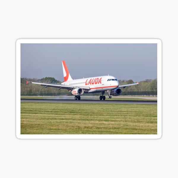 Lauda Europe Airbus A320-232 9H-IHL VIE to MAN Sticker