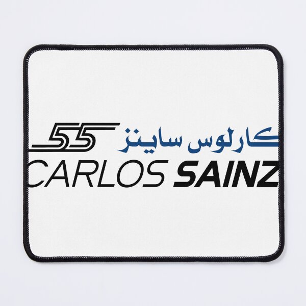 Item preview, Carlos Sainz Bilingual Arabic Calligraphy 55 Art - F1 Driver Graphic | English & Arabic Name with Racing Number designed and sold by Studio F1Grid.