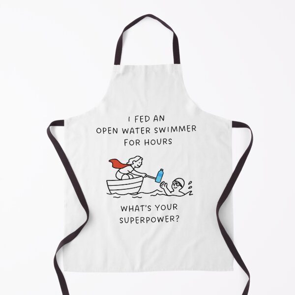 Item preview, Open Water Swim Feeder Superpower - Female Feeder & Male Swimmer designed and sold by Open Water Swimming Gifts.