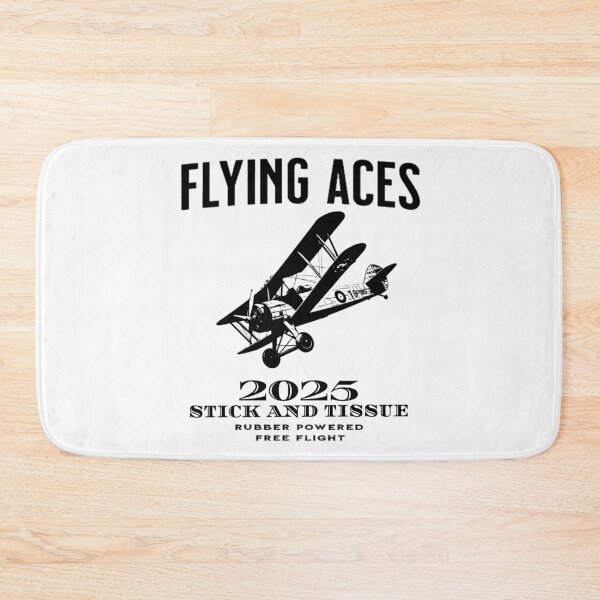 Item preview, Flying Aces 2025 Rubberband powered free flight biplane flying airplane designed and sold by DraklithsDen.