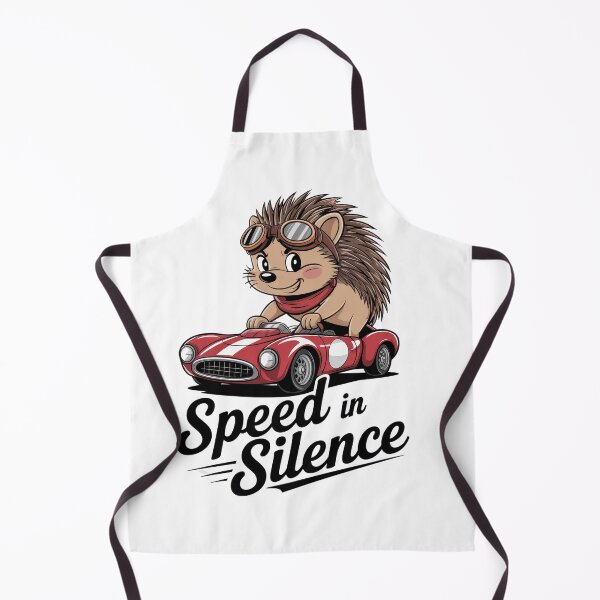 Item preview, Speed in Silence – Retro Racing Hedgehog Design designed and sold by EpicMediaShop.