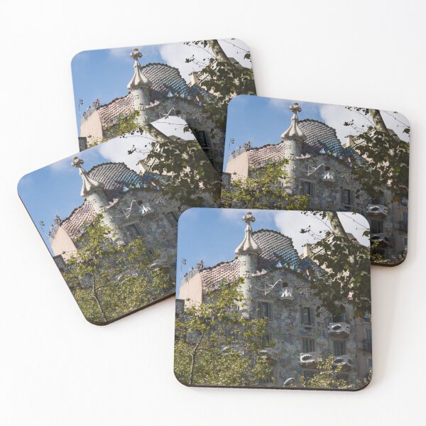 Item preview, Antoni Gaudi’s Casa Batllo Through Sycamore Trees designed and sold by Georgia Mizuleva.