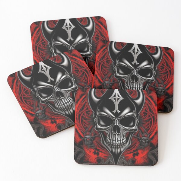 Item preview, Heavy Metal Skull Art designed and sold by TheDarkWardrobe.