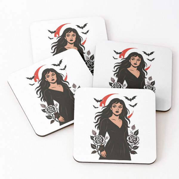 Item preview, Goth Lesbian with Roses – Dark Femme Vampire Vibes designed and sold by Haus Of Sin.