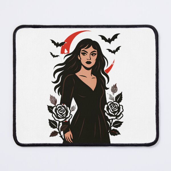 Item preview, Goth Lesbian with Roses – Dark Femme Vampire Vibes designed and sold by Haus Of Sin.