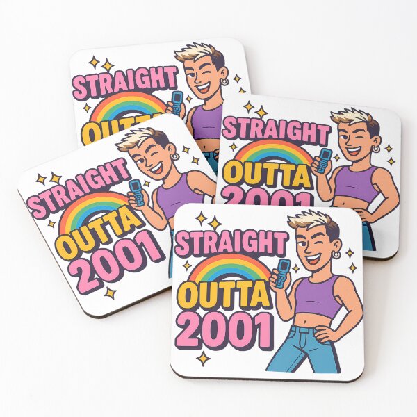 Item preview, Straight Outta 2001 – Queer Y2K Retro Throwback designed and sold by Haus Of Sin.