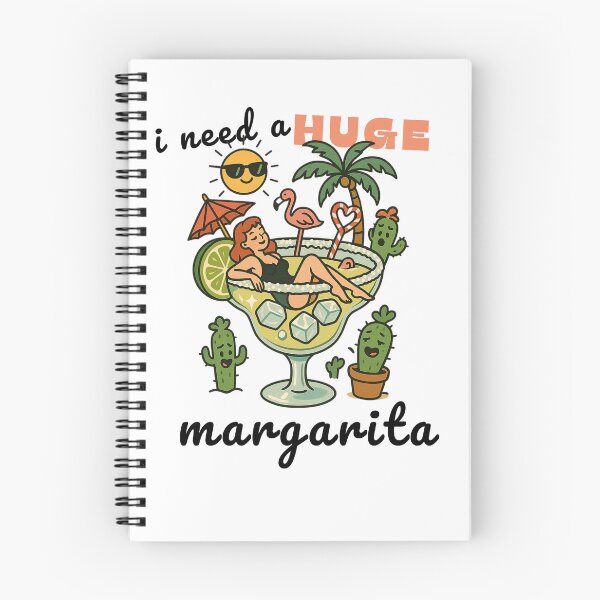 Item preview, vintage funny margarita cocktail saying i need a huge margarita quote, lime juice designed and sold by LuxeGraphix.