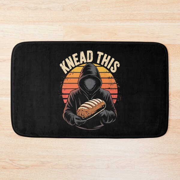 Item preview, Dark and Funny Bread Pun with Hooded Figure Holding Loaf designed and sold by Taans-Creation.