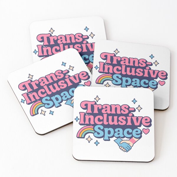 Item preview, Trans-Inclusive Space – LGBTQ+ Ally Rainbow Design designed and sold by Haus Of Sin.
