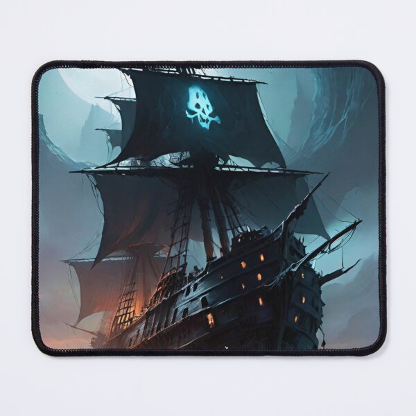 Item preview, ghost ship, flying Dutchman, sailboat, pirate ship designed and sold by DonnaBlankaArt.