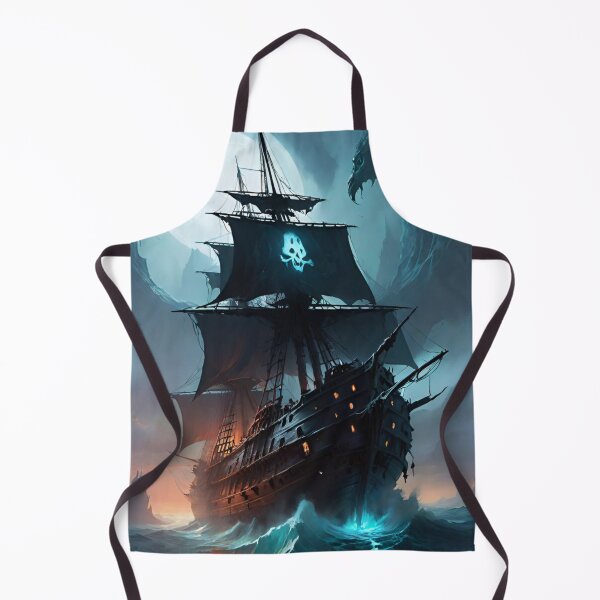Item preview, ghost ship, flying Dutchman, sailboat, pirate ship designed and sold by DonnaBlankaArt.