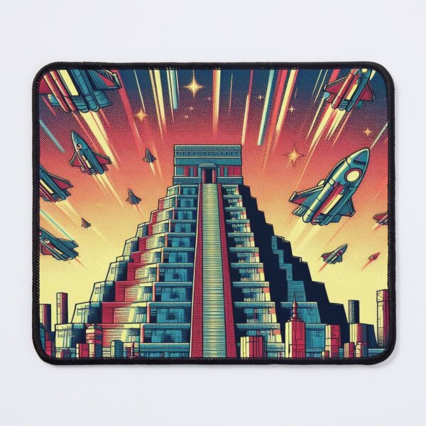 Item preview, Mayan pyramids and spaceships  designed and sold by Dogandesighn.