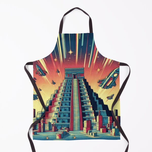 Item preview, Mayan pyramids and spaceships designed and sold by Dogandesighn.