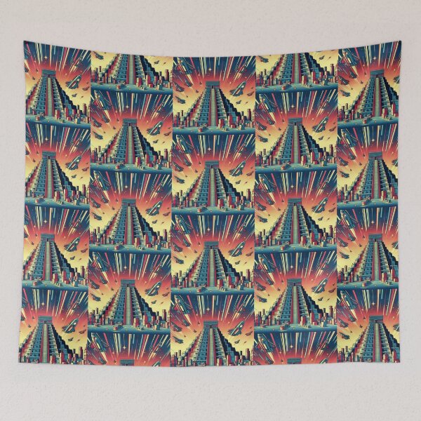 Item preview, Mayan pyramids and spaceships  designed and sold by Dogandesighn.