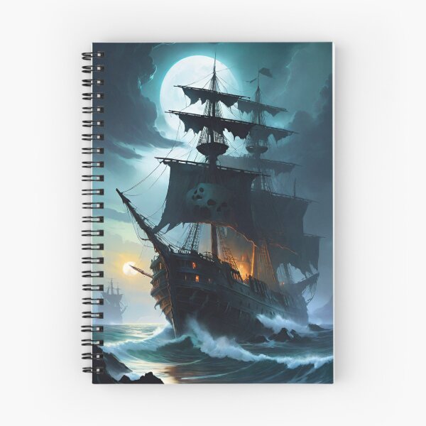 Item preview, ghost ship, flying Dutchman, sailboat, pirate ship designed and sold by DonnaBlankaArt.