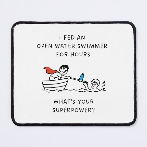 Item preview, Open Water Swim Feeder Superpower - Male Feeder & Male Swimmer  designed and sold by Open Water Swimming Gifts.